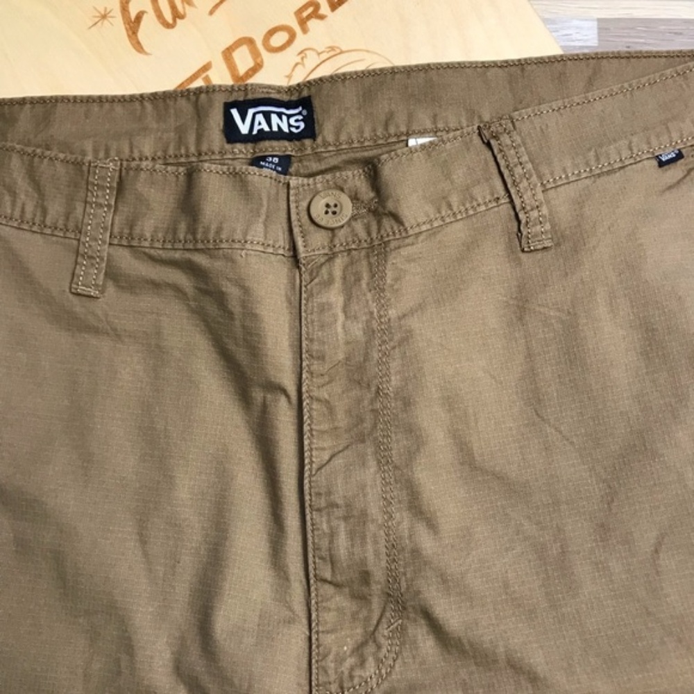 NWT VANS Men’s Splitter-B Skate Shorts Beige Khaki - Picture 4 of 8